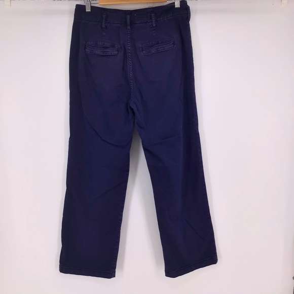 Pilcro The Letterpress Wide Leg Blue Pants Exposed Buttons Size 26 - Picture 15 of 15